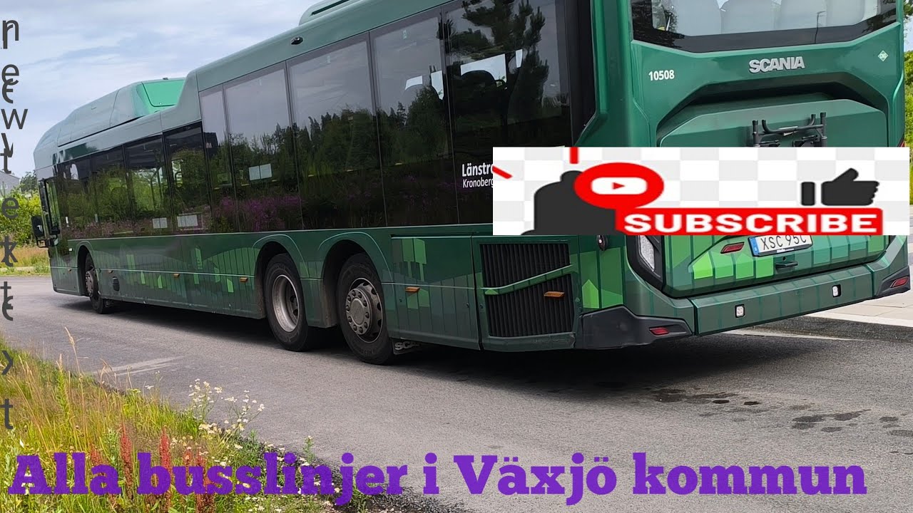 linje 2 Stortorget Växjö ( Bus driver A & R pov 2024