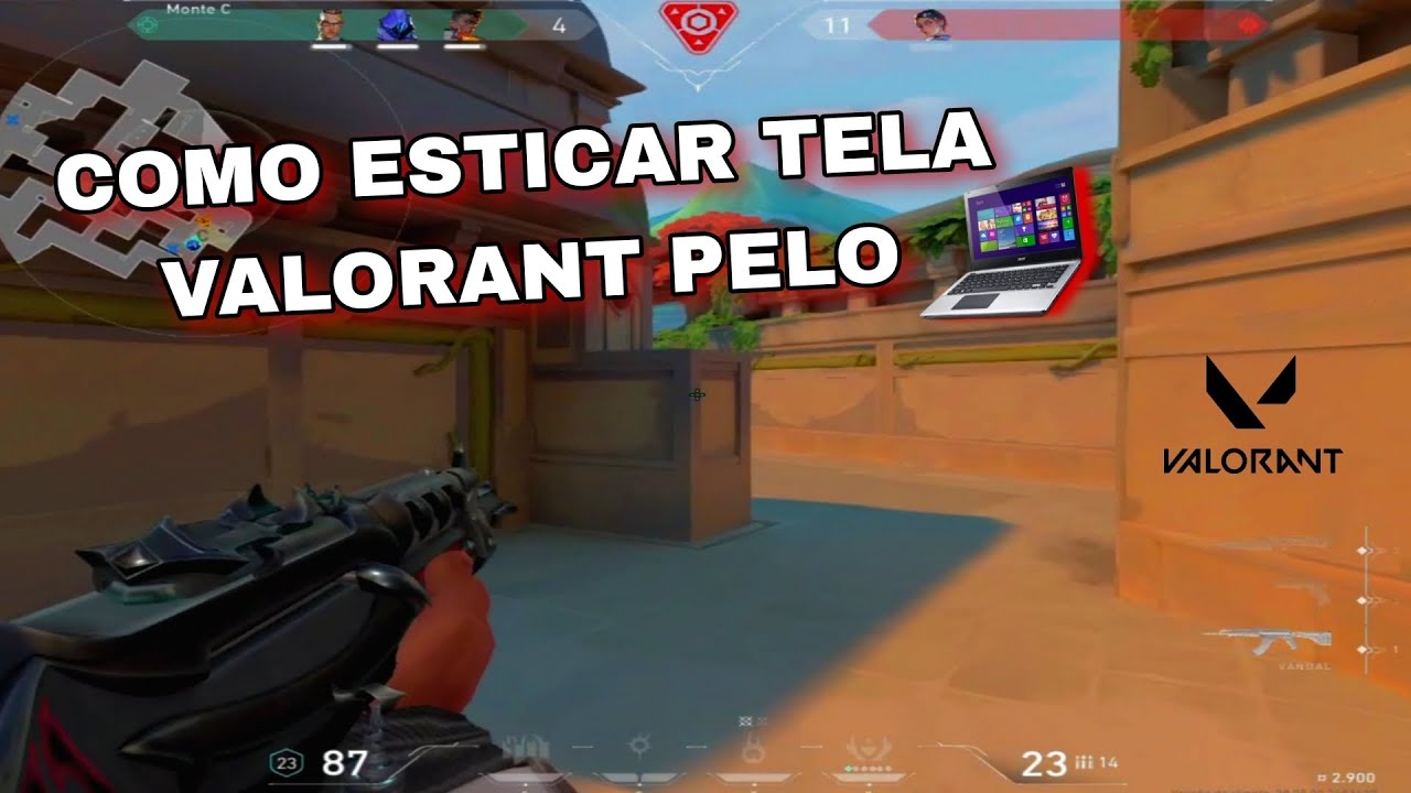 COMO ESTICAR TELA NO VALORANT NO NOTEBOOK *tutorial* sem placa de video!!