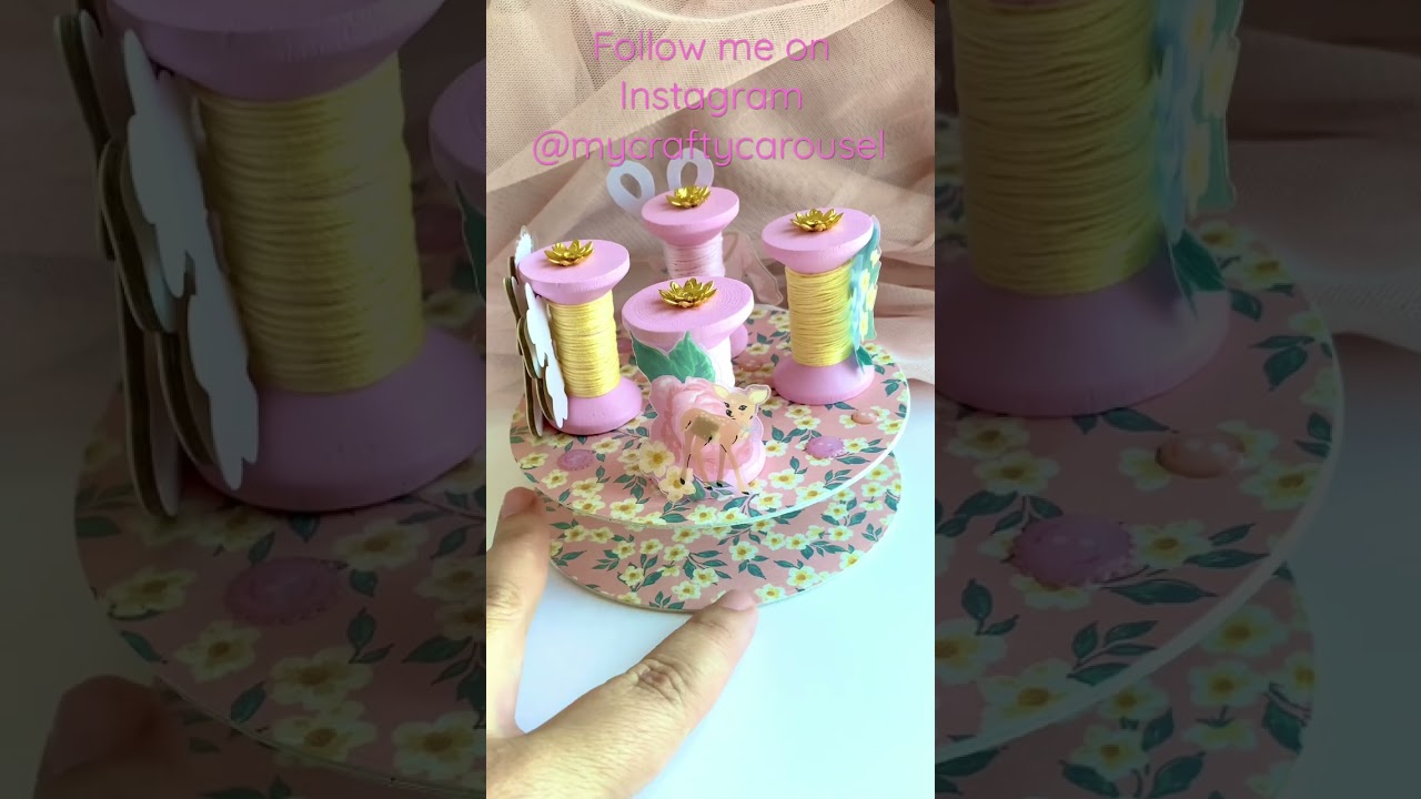 Spool holder using the new Maggie Holmes collection Parasol. #maggieholmes #parasol