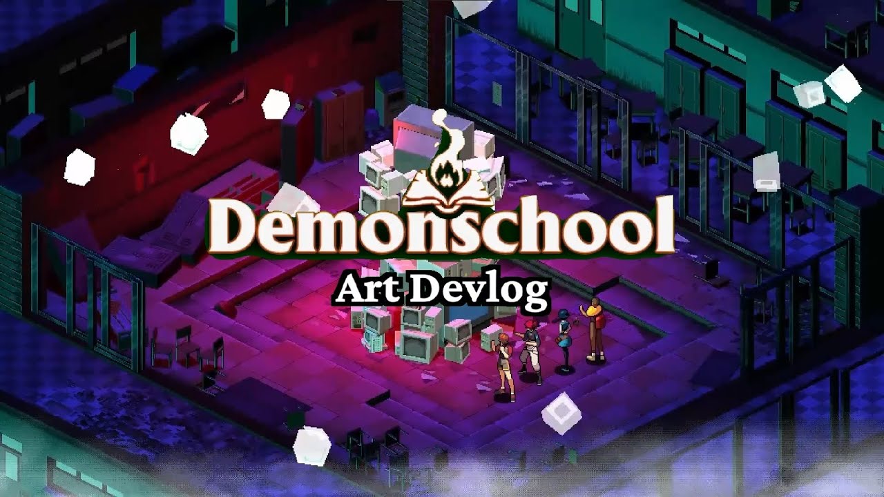 Demonschool Devlog 5: Art - the creation of our 2D/3D hybrid art style