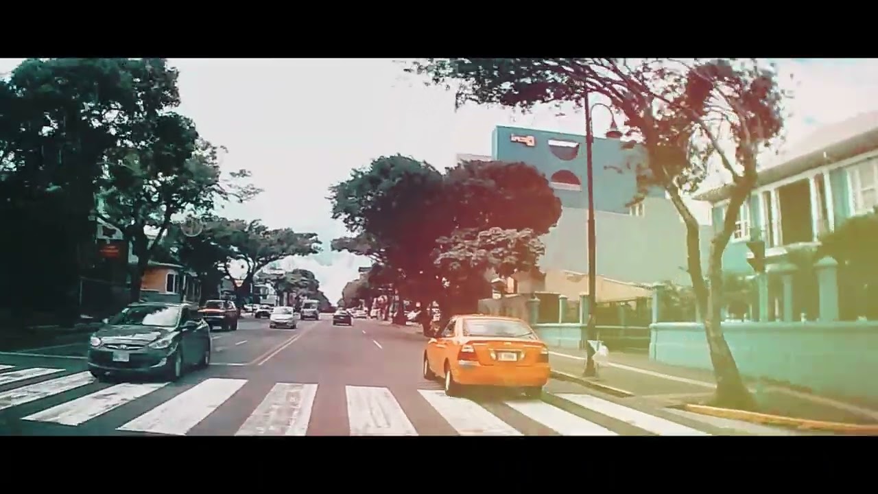 Paseo Colon, dashcam Costa Rica,