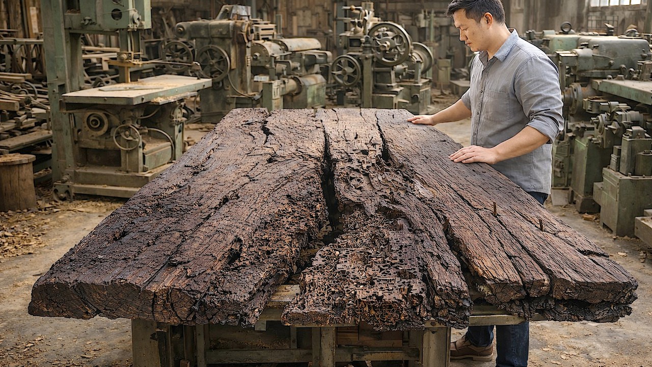 Using Centuries-old Decaying Wood To Create Masterpieces Of Extremely High Value | Woodworking