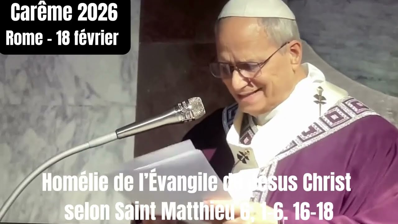 Homélie du Pape Léon XIV : Carême 2026 - Messe du mercredi des cendres - Basilique Sainte Sabine