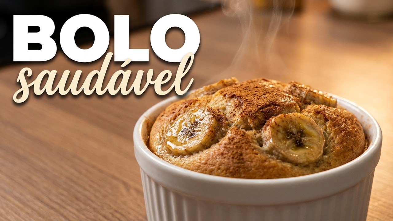 BOLO DE BANANA FIT SEM AÇÚCAR SEM FARINHA PERFEITO PARA A SUA DIETA