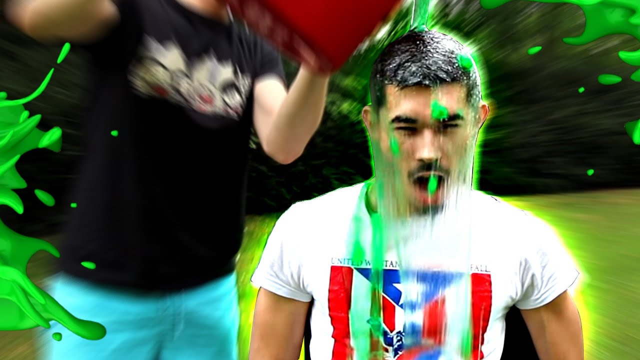 SLIME BUCKET CHALLENGE ! (AVEC DES GRUMEAUX)