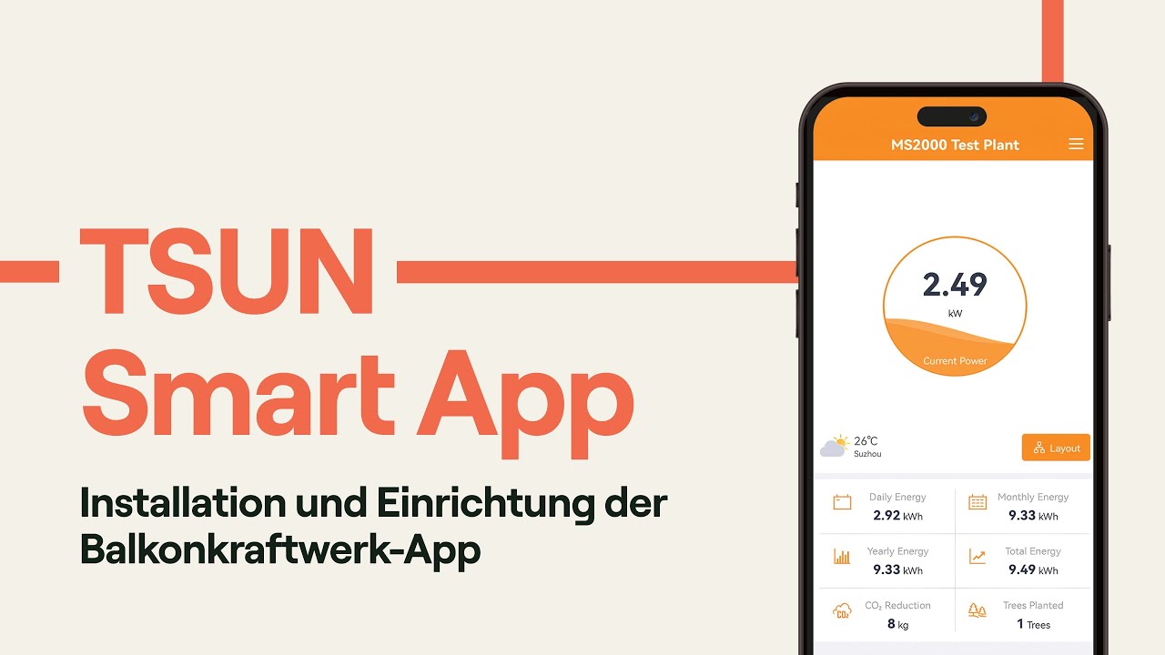 Balkonkraftwerk App | TSUN Smart App installieren und einrichten | priwatt