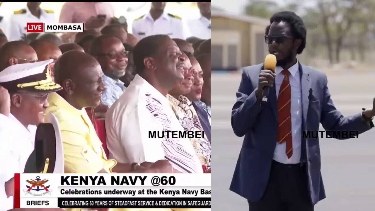 SEE HOW COMEDIAN PROF HAMO CRACKS KENYA NAVY WITH FUNNY JOKES DURING KENYA NAVY 60TH ANNIVERSARY
