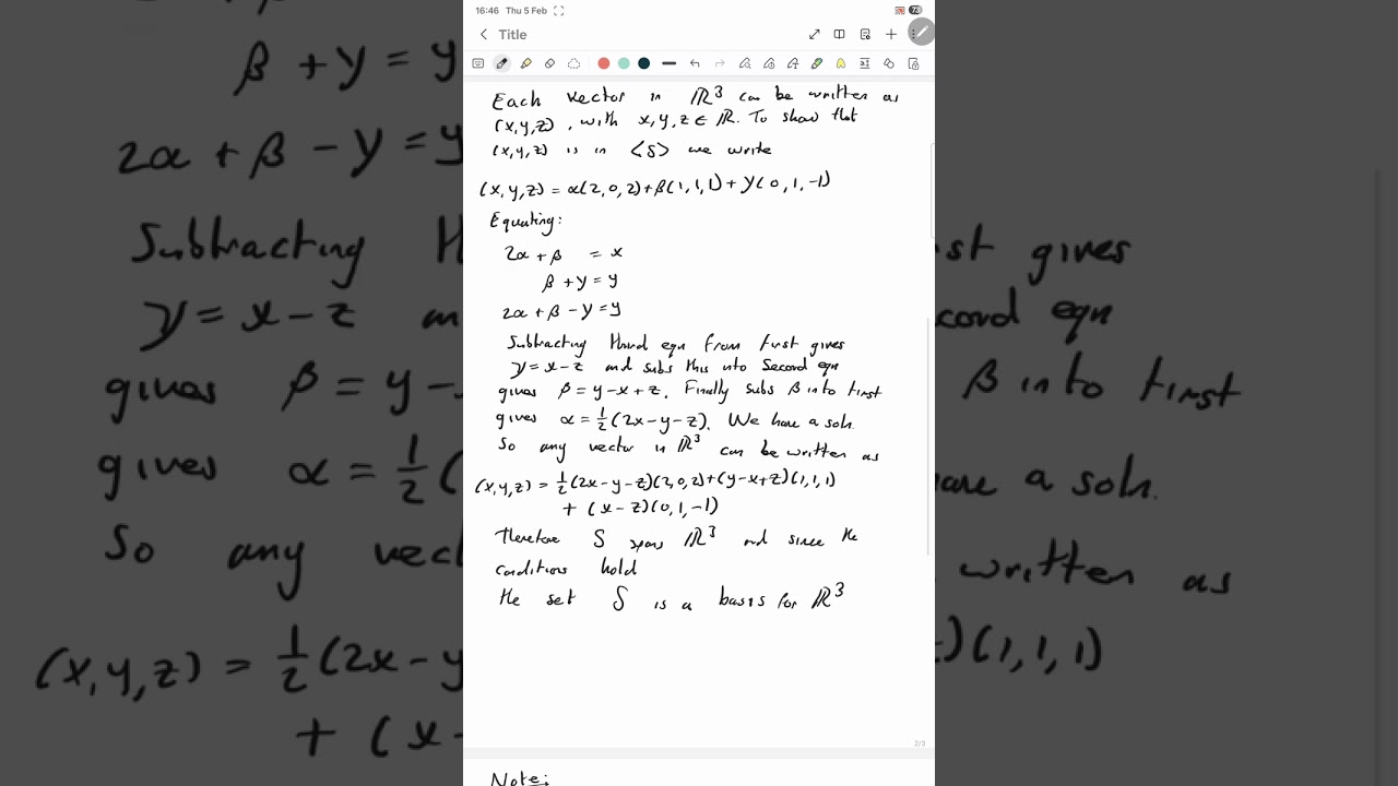 Basis vectors