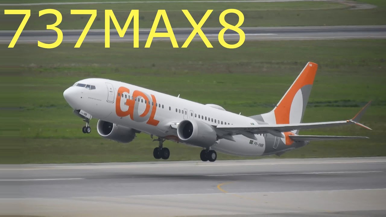 BOEING 737 MAX 8 - POUSO E DECOLAGENS EM GUARULHOS SÃO PAULO