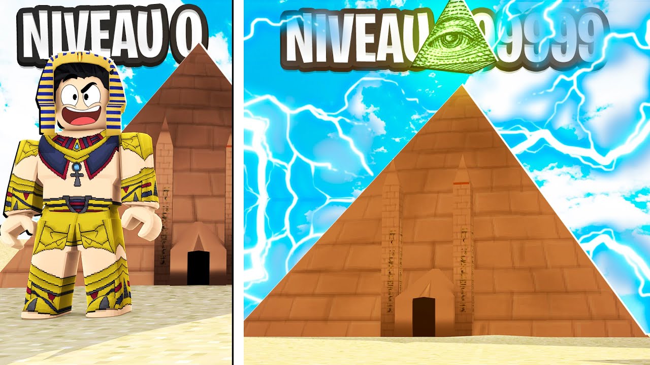 Construire LA PLUS GRANDE PYRAMIDE dans ROBLOX !! (Pyramide Tycoon)