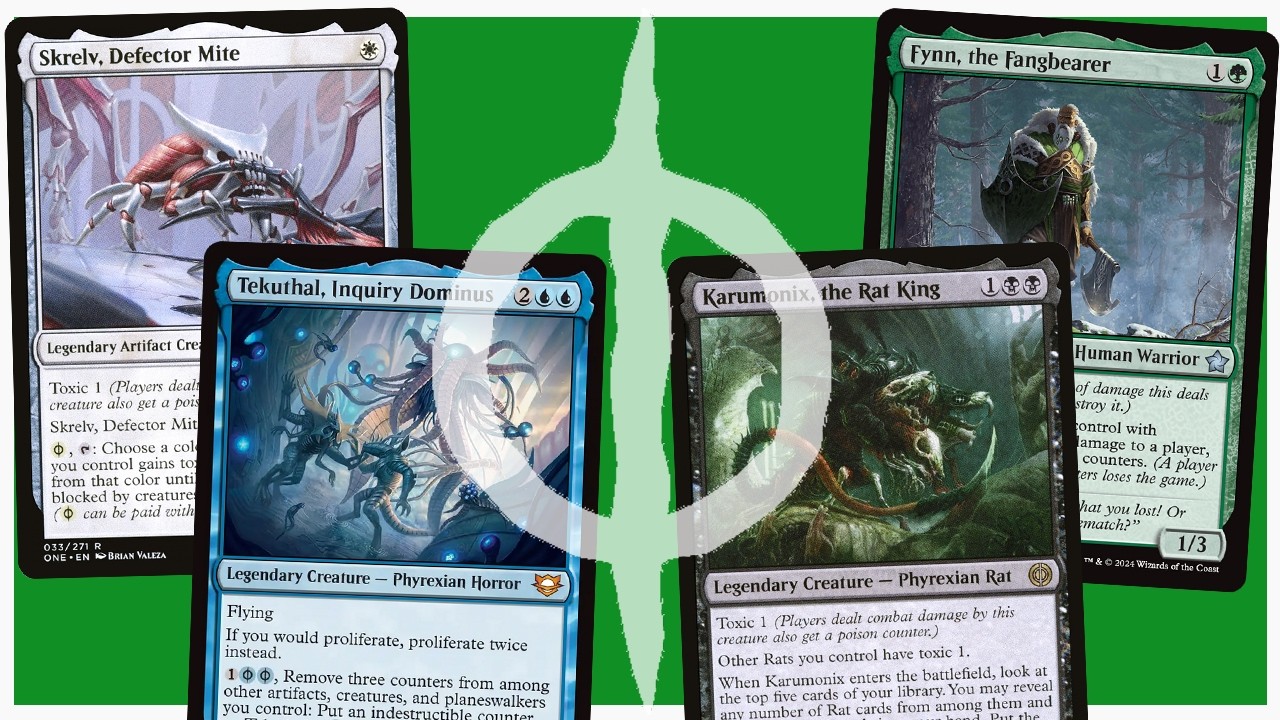 What happens when FOUR Poison Decks square off in Commander?
