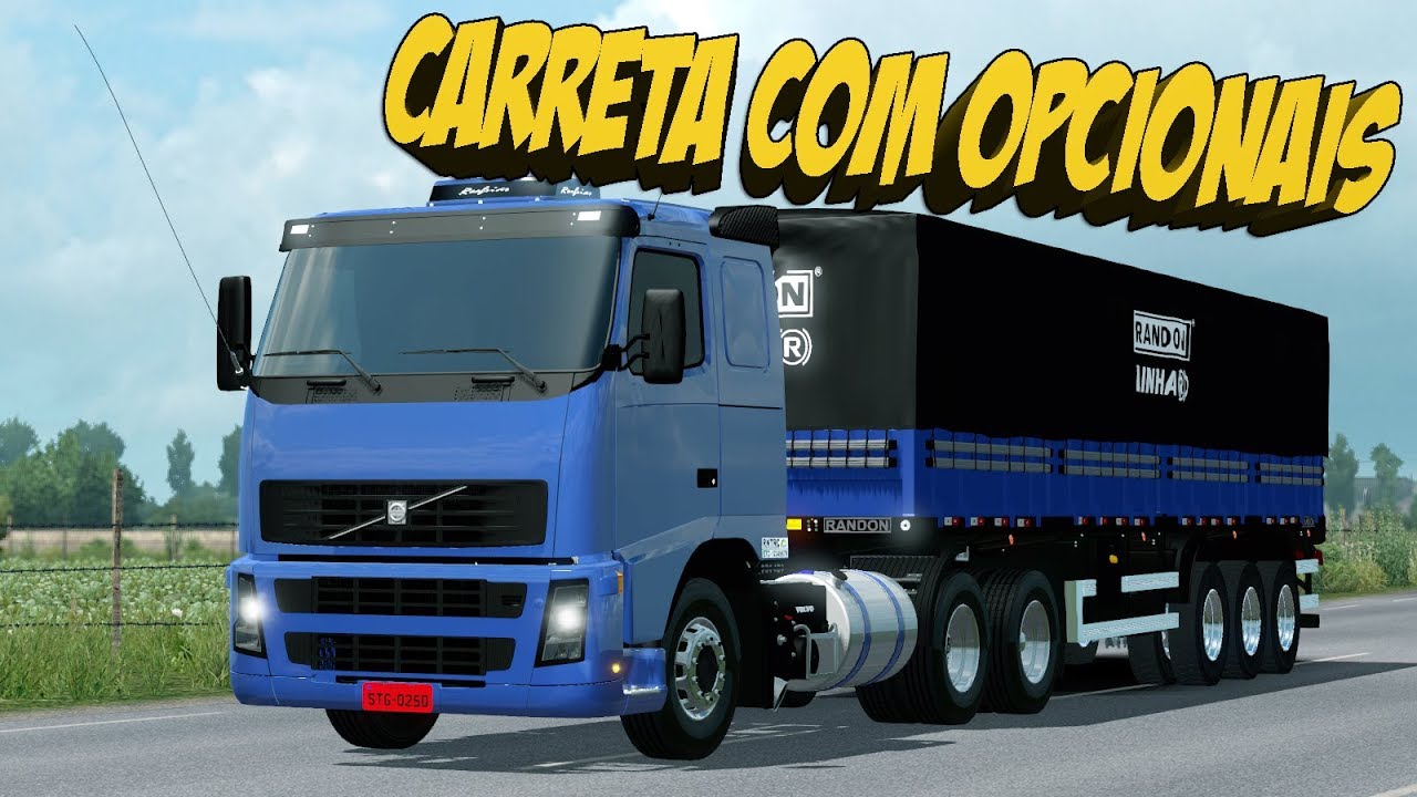VOLVO FH 440 NA GRANEL COM OPCIONAIS - ETS 2 1.32 - MODS BRASIL