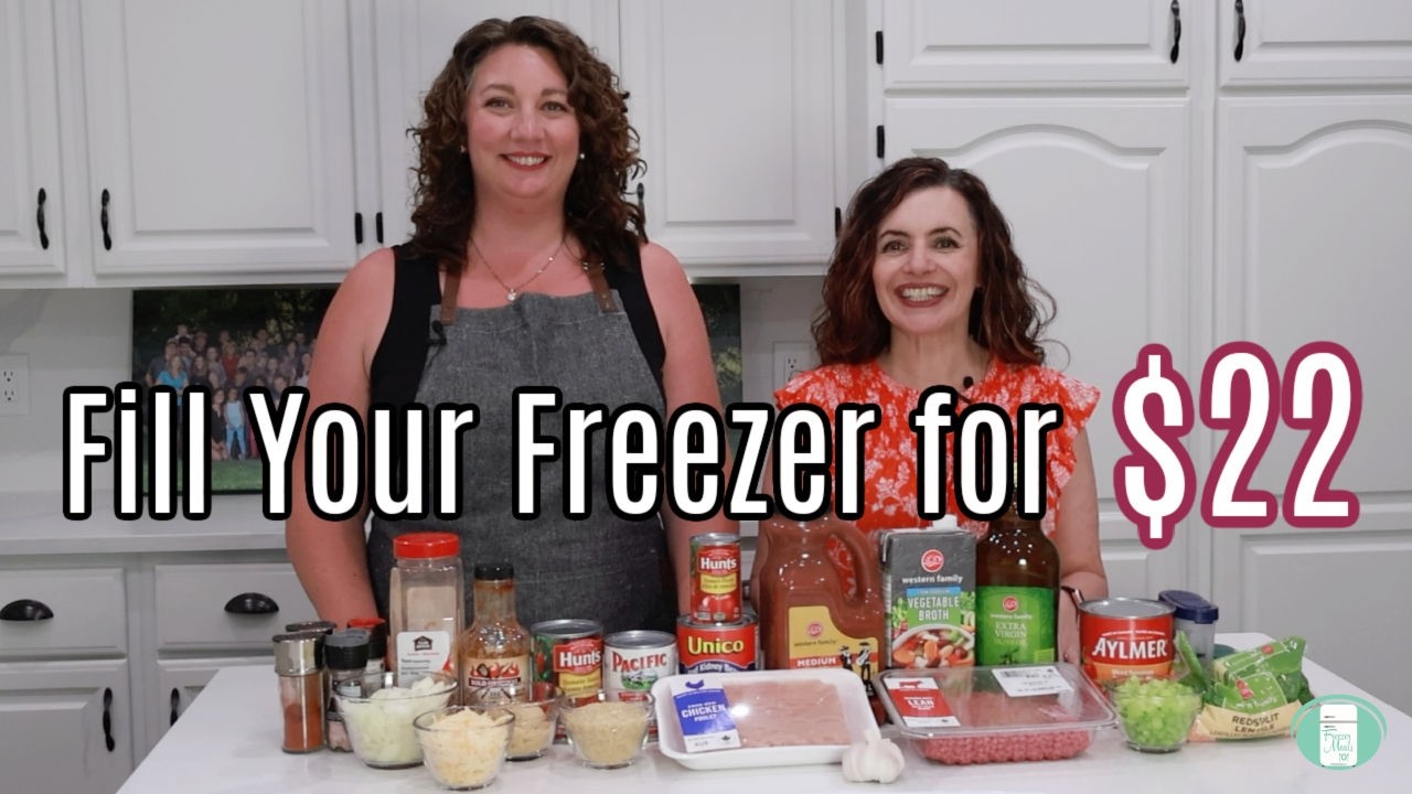 24 Frugal Freezer Meals for $22 | Extreme Budget Meal Prep