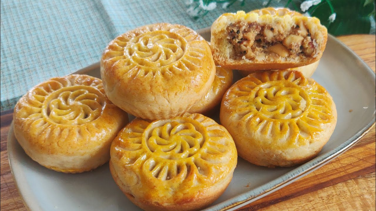 不用模具做月饼,蛋月烧真好吃|You can make Mooncakes without mold,Easy and Delicious.