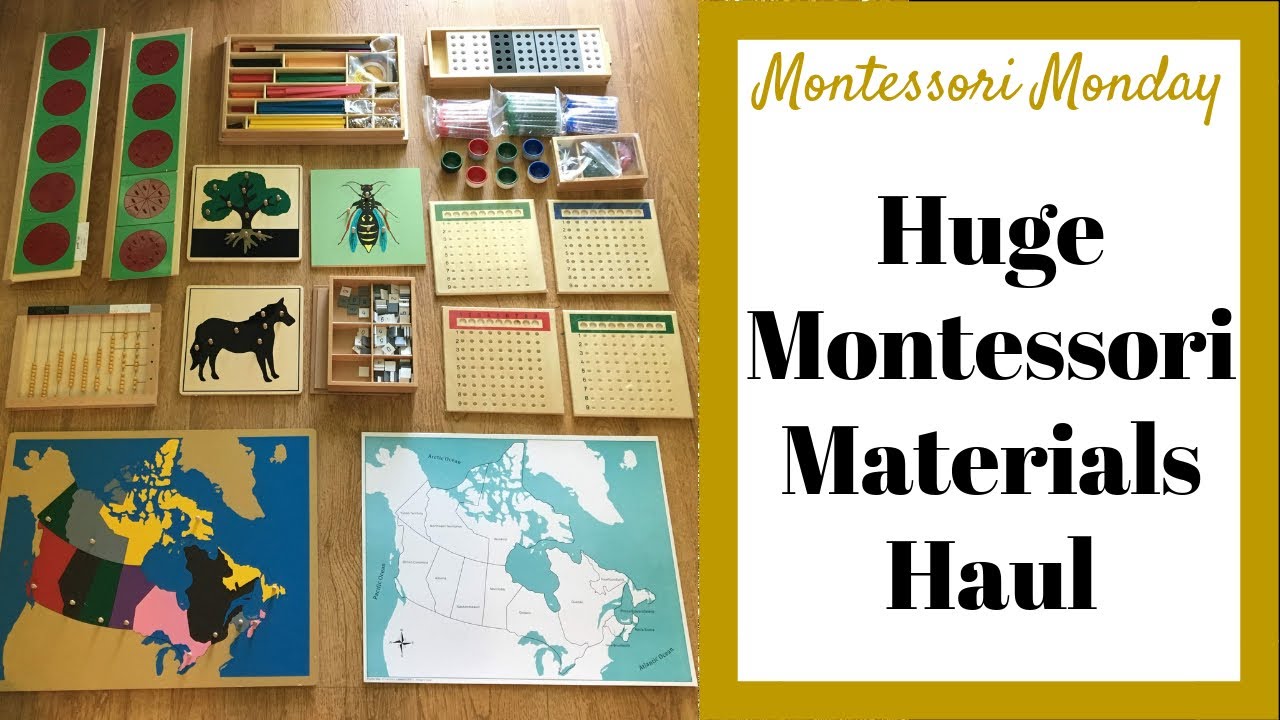 Huge Montessori Materials Haul Unboxing for Homeschooling - Montessori Monday
