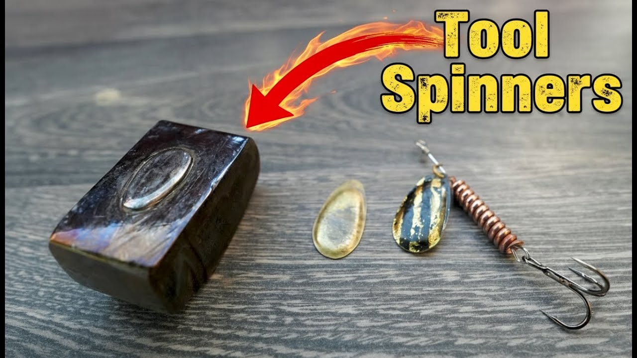 Make Fishing Spinners FAST: My Stamping Tool Revealed!