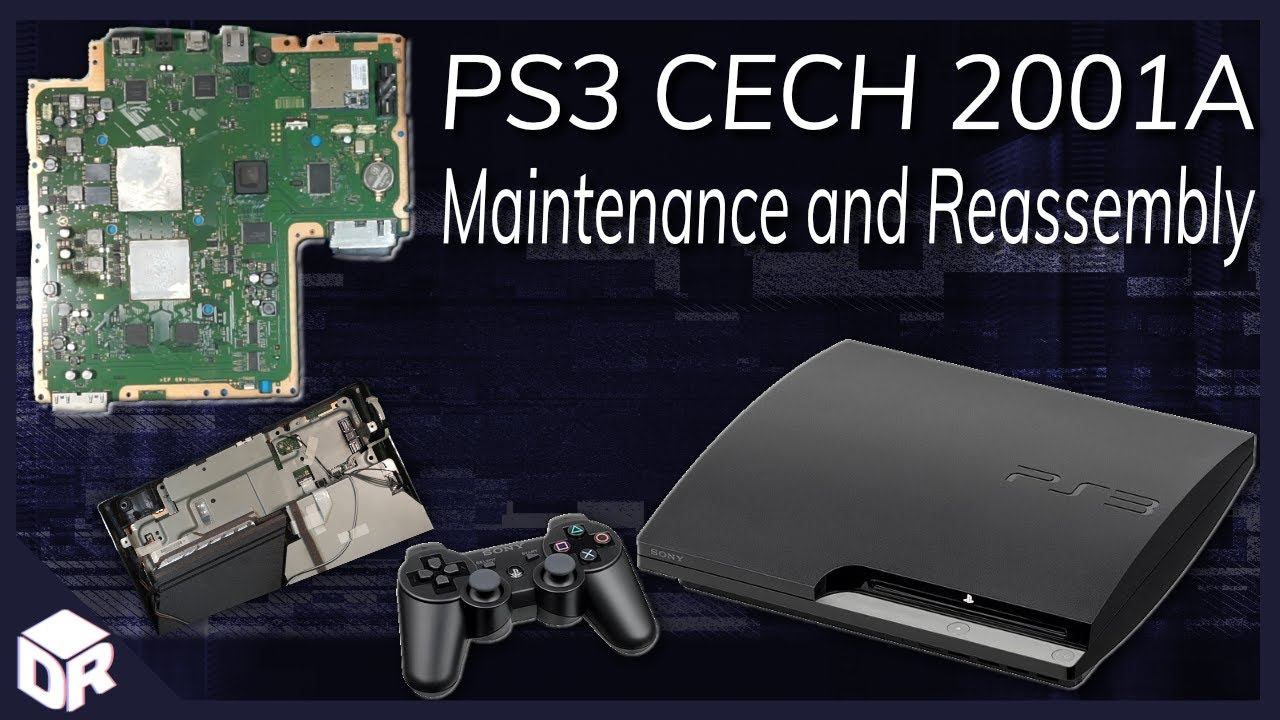 Playstation 3 Slim CECH 2001A Maintenance and Reassembly in 2021