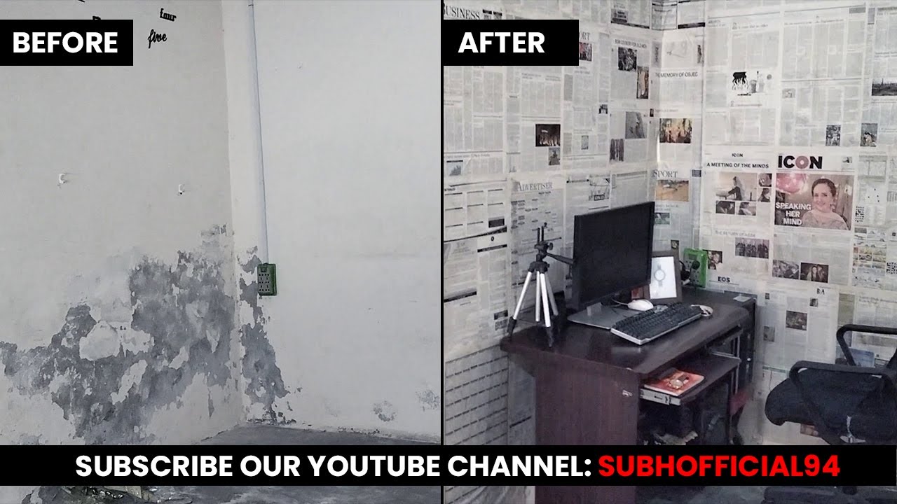 Newspaper Craft - Wall Decoration Ideas with Newspaper | Home Decor | Unique Ideas