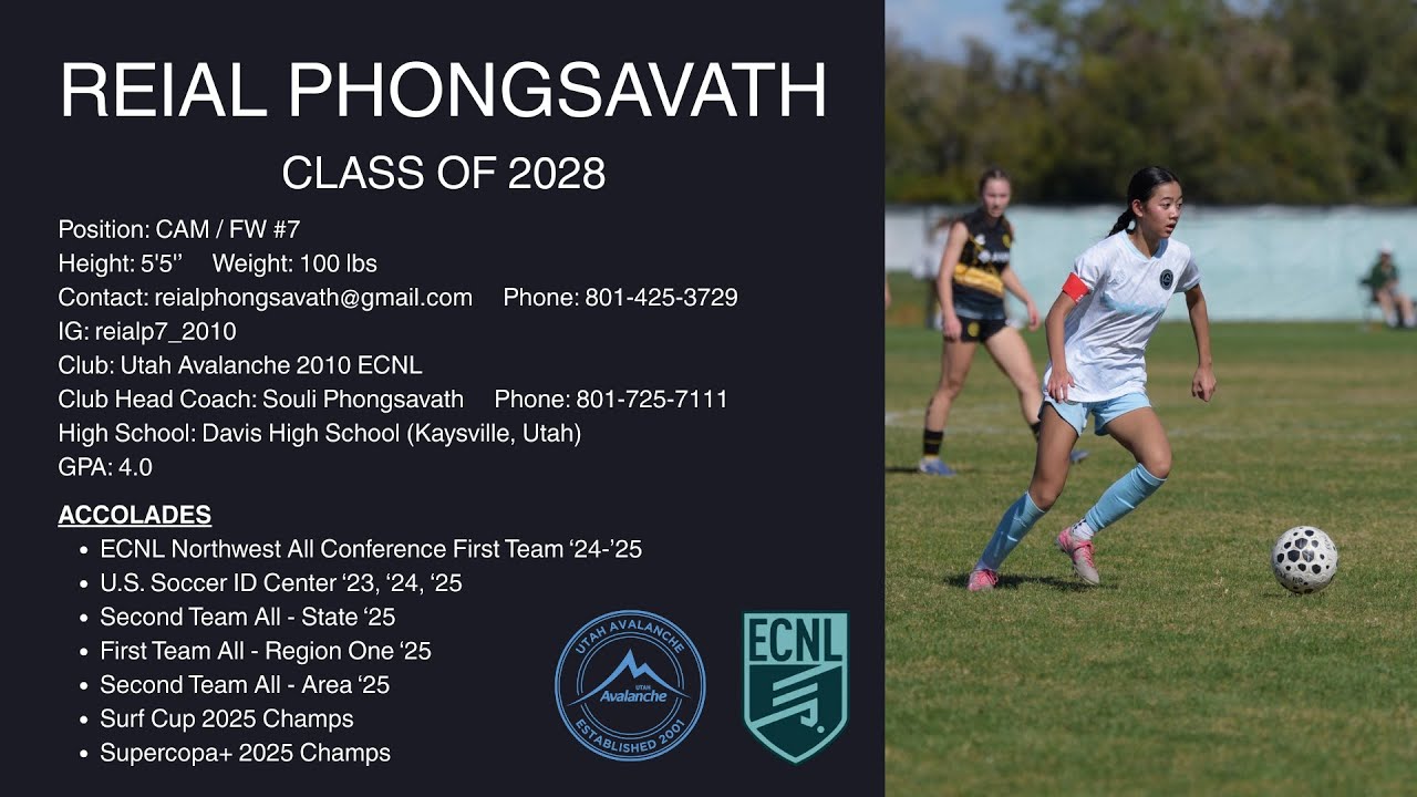 Reial Phongsavath - Utah Avalanche 2010 ECNL - February 2026