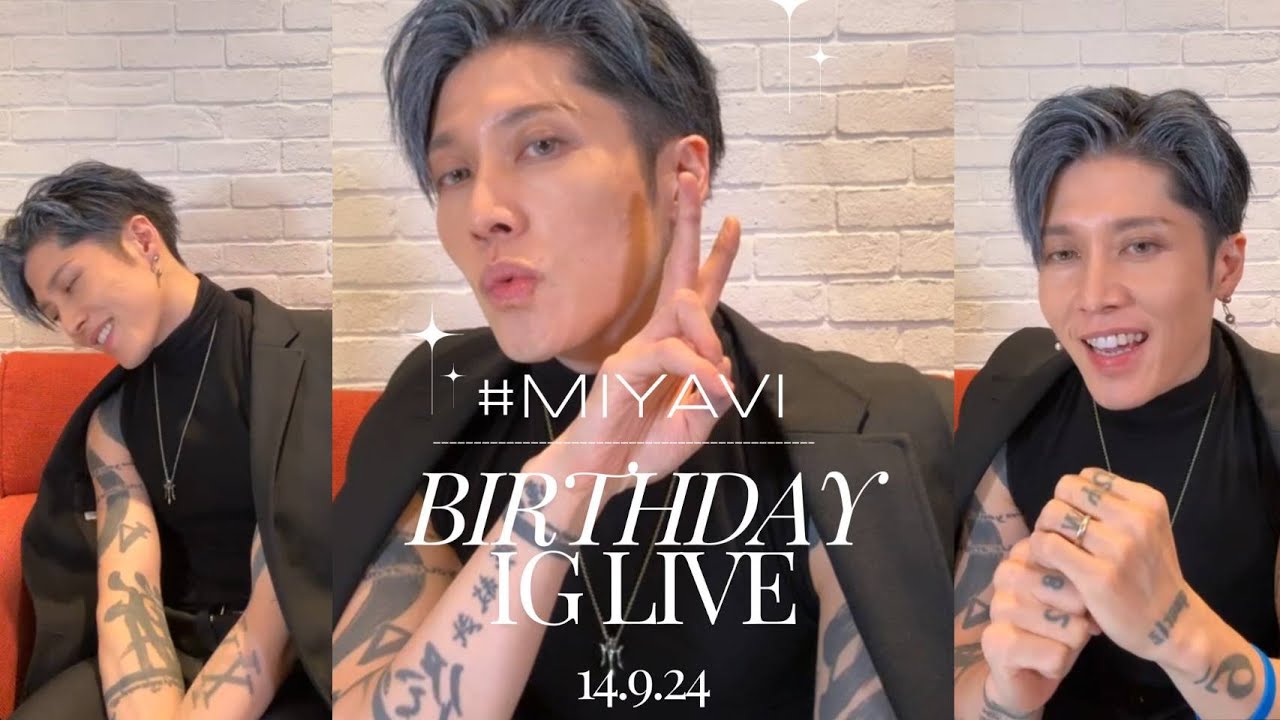 20240914 MIYAVI BIRTHDAY IG LIVE