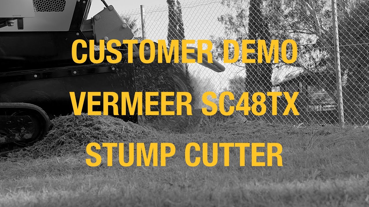 First Time Grinding Stumps with the New SC48TX!