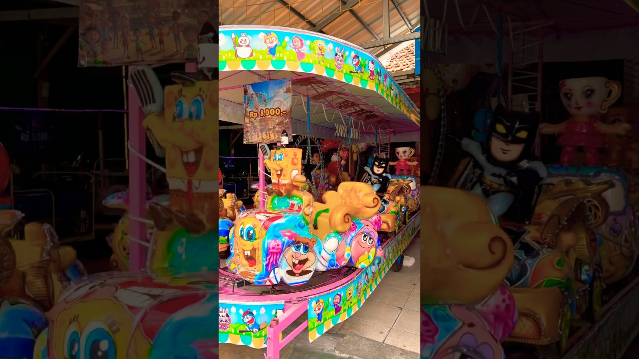 Odong odong mobil karakter lucu 