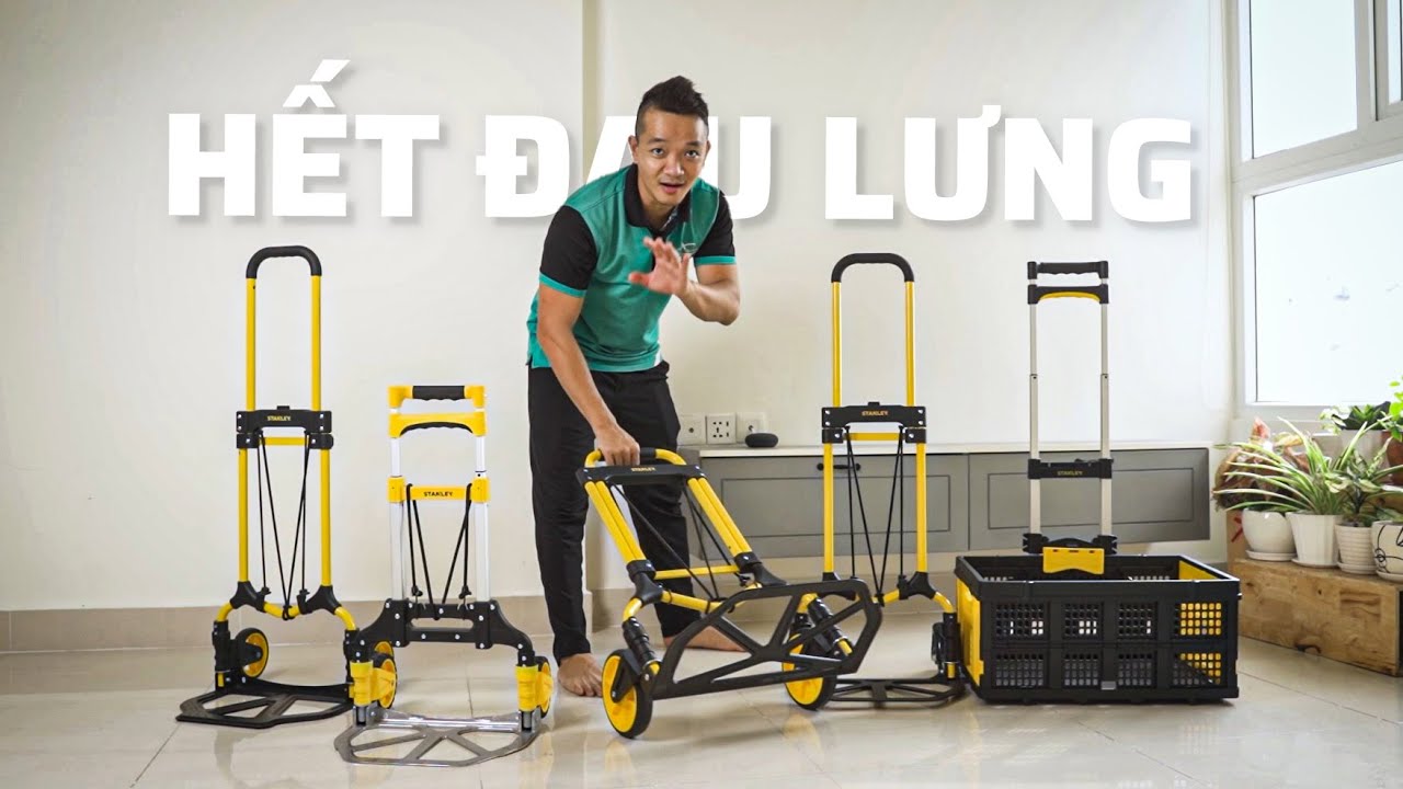 Xe Đẩy Leo Được Lên Cầu Thang, Quá Ổn Cho Gia Đình. Giá Dễ Chịu ! Xe Đẩy Stanley FT