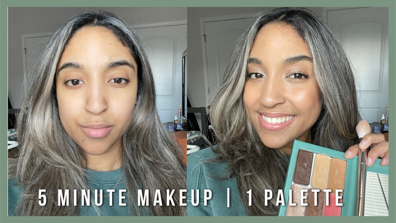 5 minute makeup routine | 1 palette | Seint cream makeup