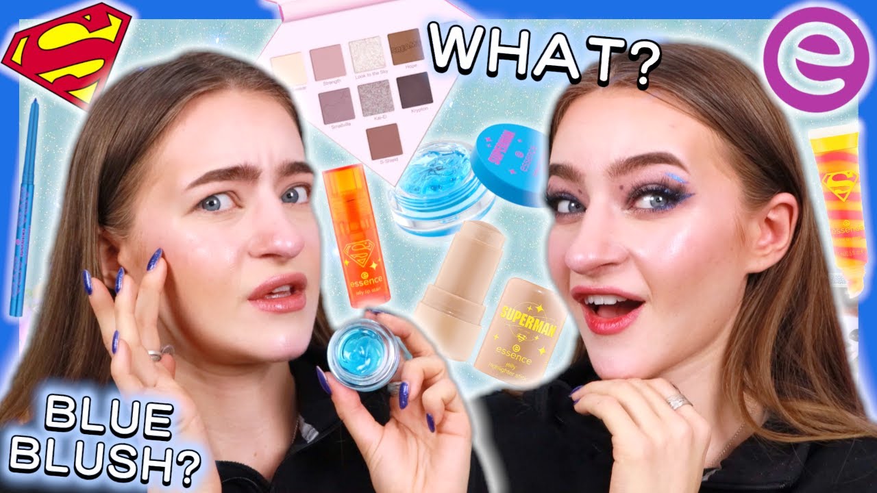 NEW Essence X Superman Makeup Collection Review +Swatches!! (i really don't know about this...)