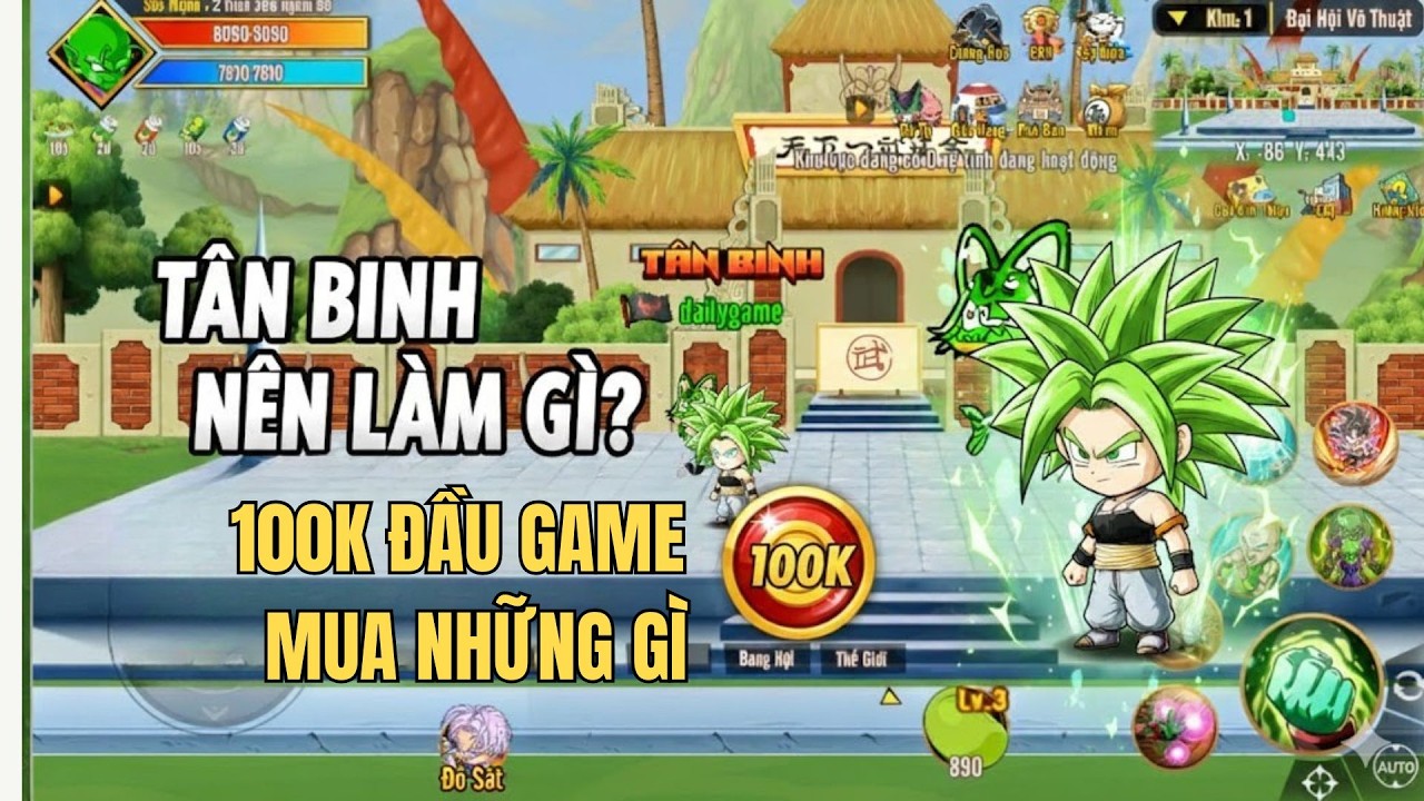 Chibi Rồng Online || TÂN BINH NẠP THỬ 100K – CHƠI GAME KHỞI ĐẦU CỰC DỄ DÀNG