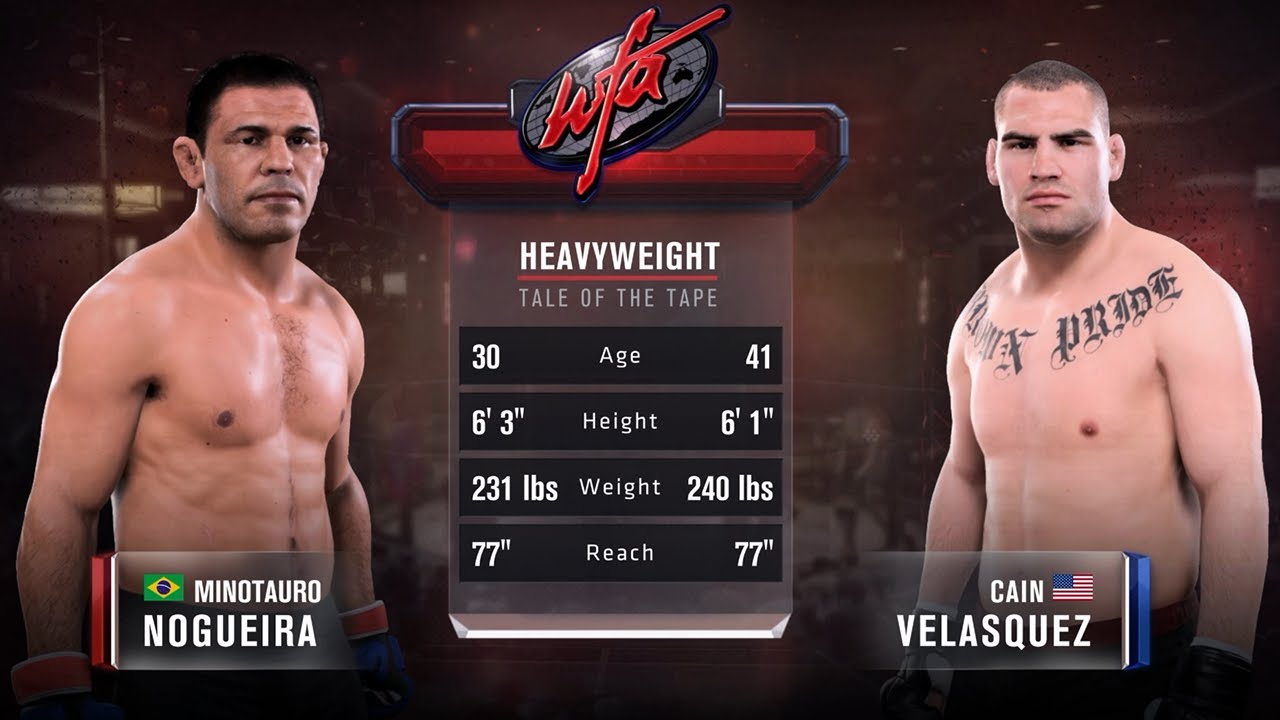 Cain Velasquez vs Minotauro Nogueira | UFC5 WFA Fight Night | full fight gameplay