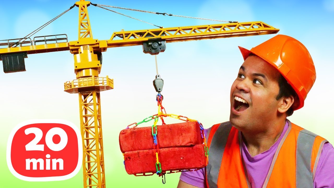 Vamos construir um guindaste de torre! Hist&oacute;ria infantil com ve&iacute;culos de constru&ccedil;&atilde;o em portugu&ecirc;s