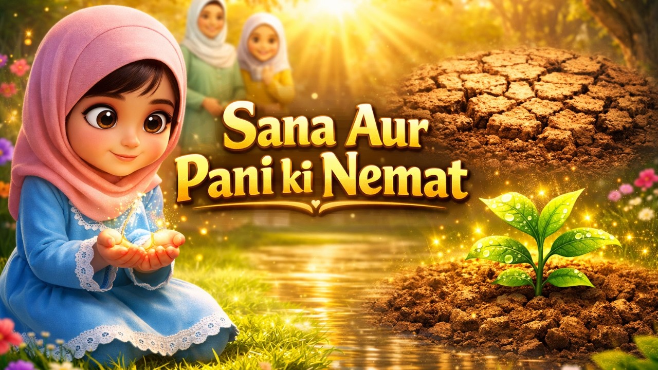 Sana Aur Pani ki Nemat | Islamic Moral Story for Kids | Animated Lesson About Water Blessings