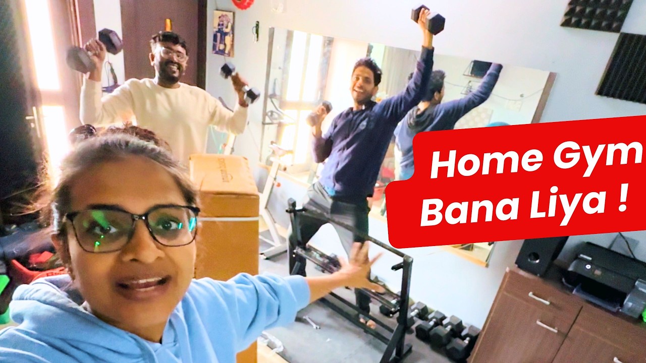 Ghar pe Gym Bana Liya 💪🏼 Dream come True!