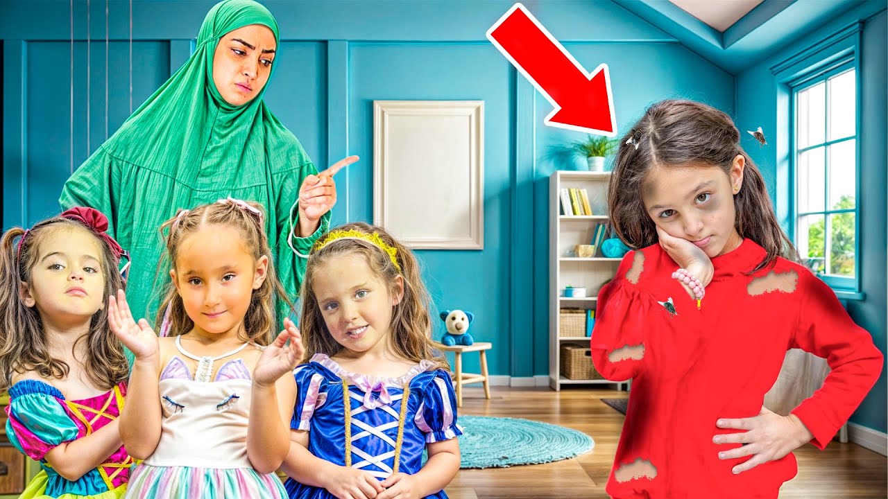 الام تميز بين بناتها وبنت زوجها اليتيمة 