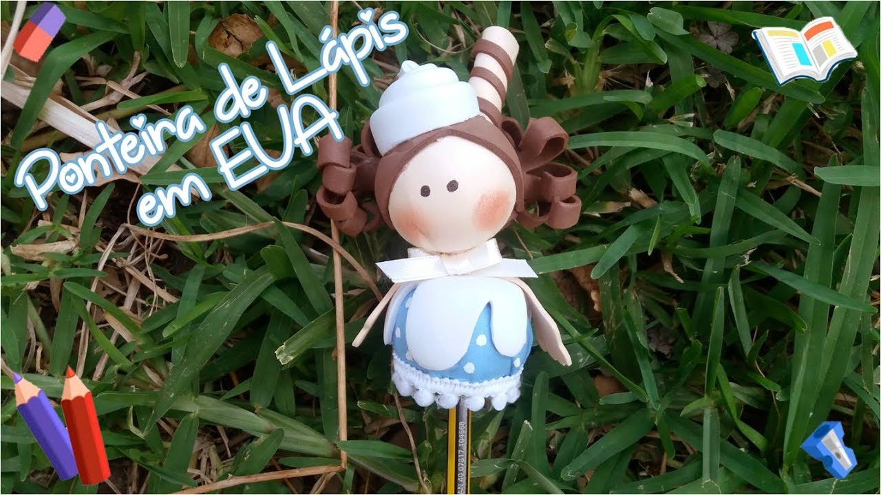 DIY Ponteira de l&aacute;pis em EVA/ DIY Pencil tip FOAM