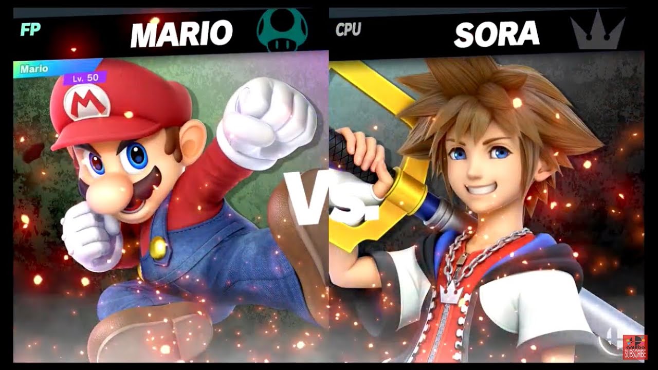 Super Smash Bros Ultimate Amiibo Fights – vs the World #89 Mario vs Sora