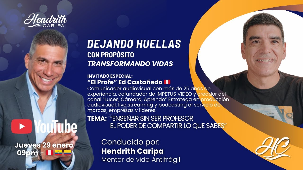 “Enseñar sin ser profesor: el poder de compartir lo que sabes” con “El Profe” Ed Castañeda 🇵🇪