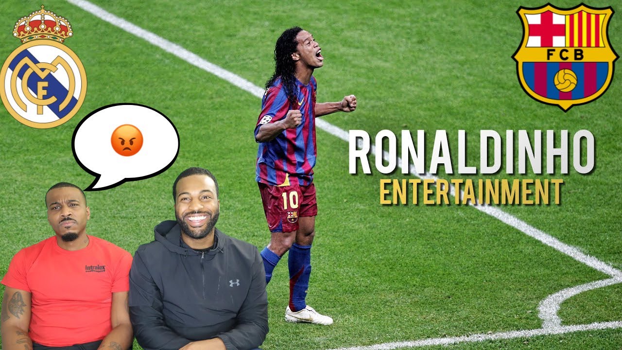 MY BROTHER FIRST TIME REACTING TO..Ronaldinho - Football's Greatest Entertainment(HE GOT MAD)