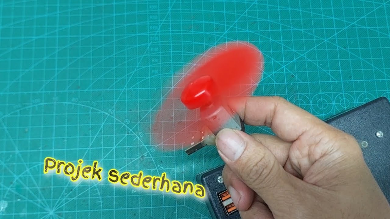 Projek sederhana kipas angin dari barang bekas