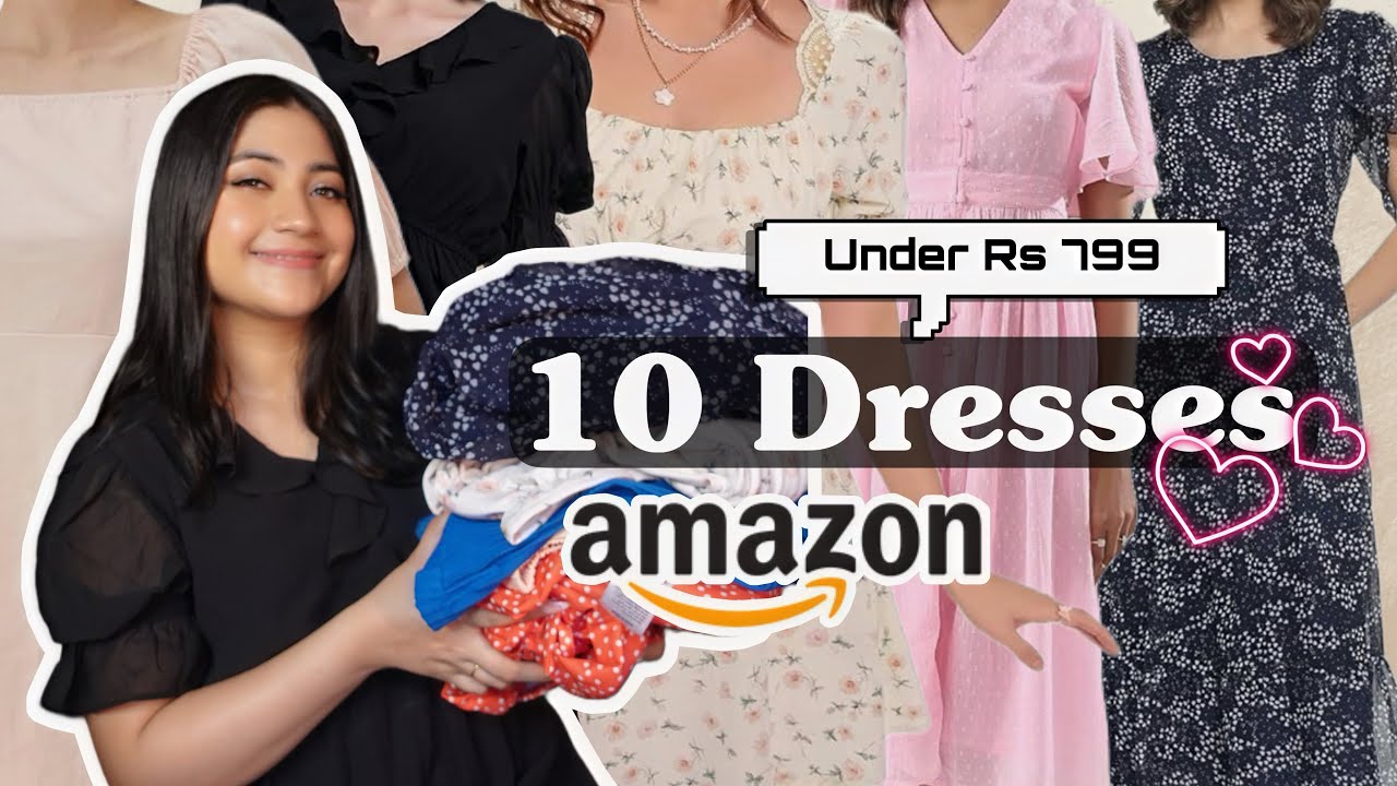 HUGE Amazon Dress Haul *Under Rs 799*| Trendy Mini, Midi & Maxi Dresses| Renigraphy