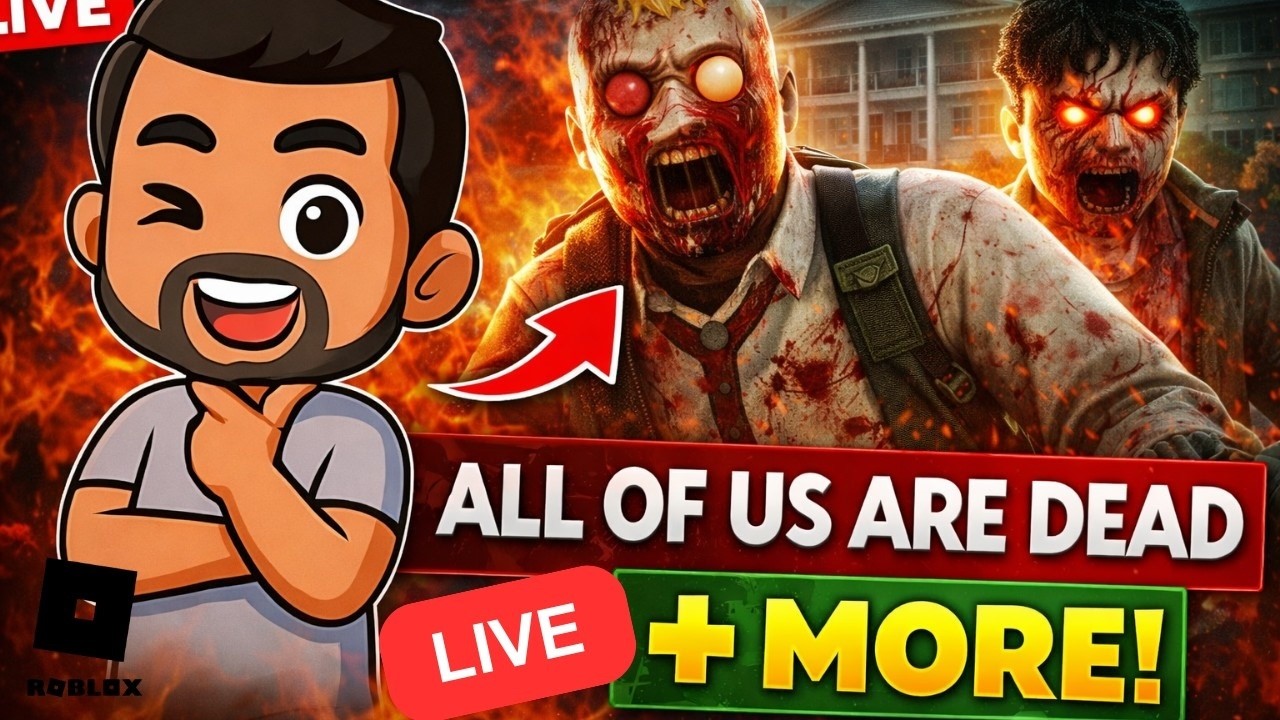 LIVE NOW – ROBLOX HORROR NIGHT! | “All of Us Are Dead” + MORE INSANE GAMES!