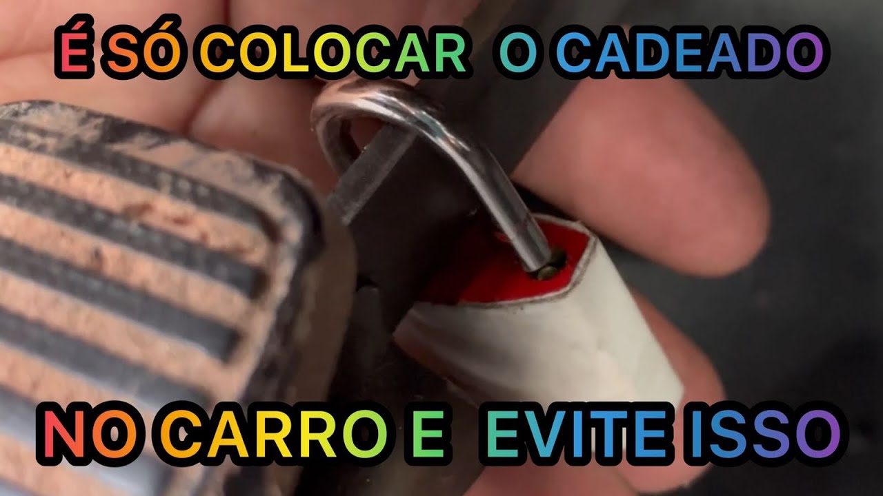 Evite transtornos - Aplique um cadeado no seu carro para maior segurança