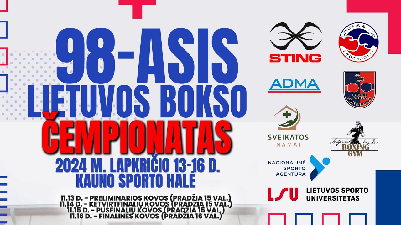 98-asis Lietuvos bokso čempionatas. Preliminarios kovos