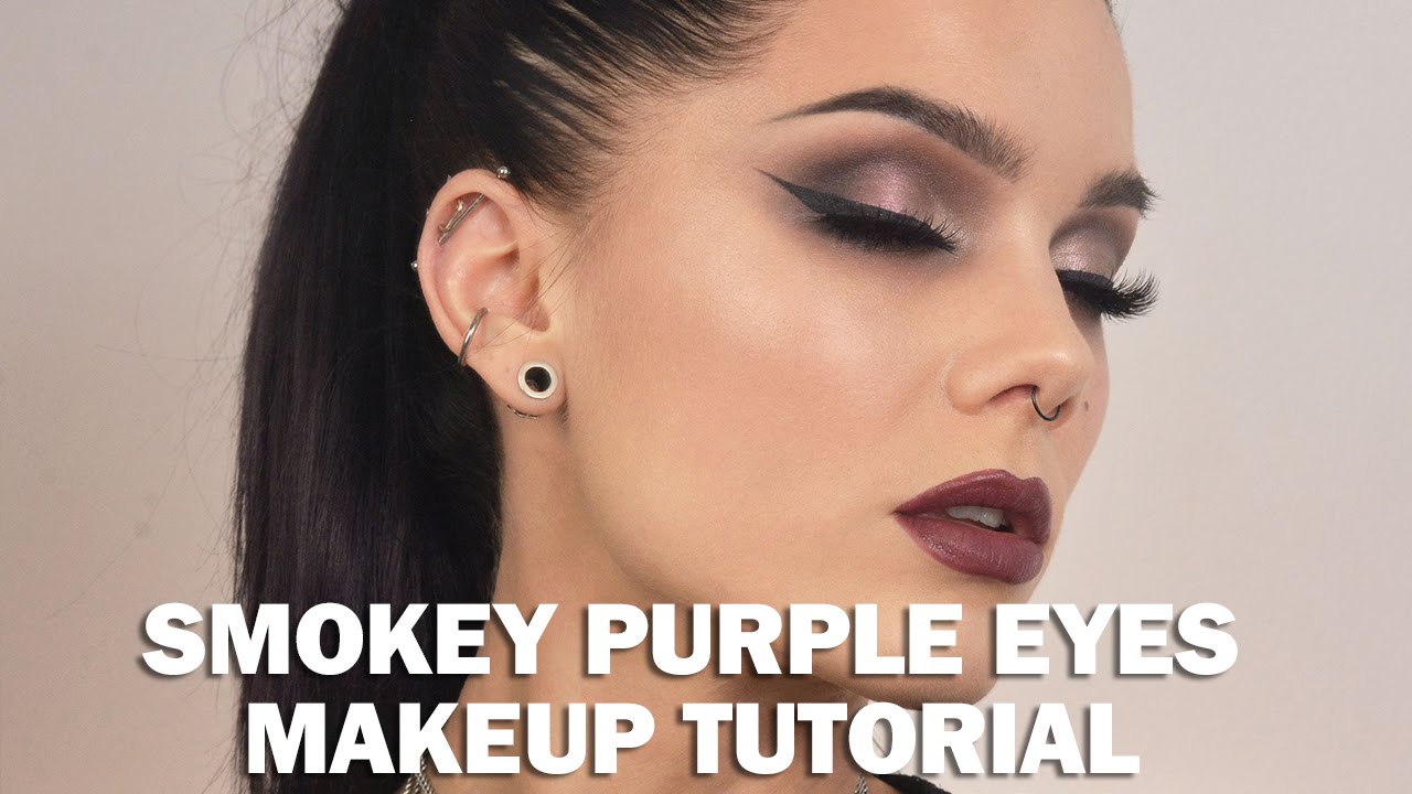 Smokey Purple Eyes - Linda Hallberg Make up tutorials