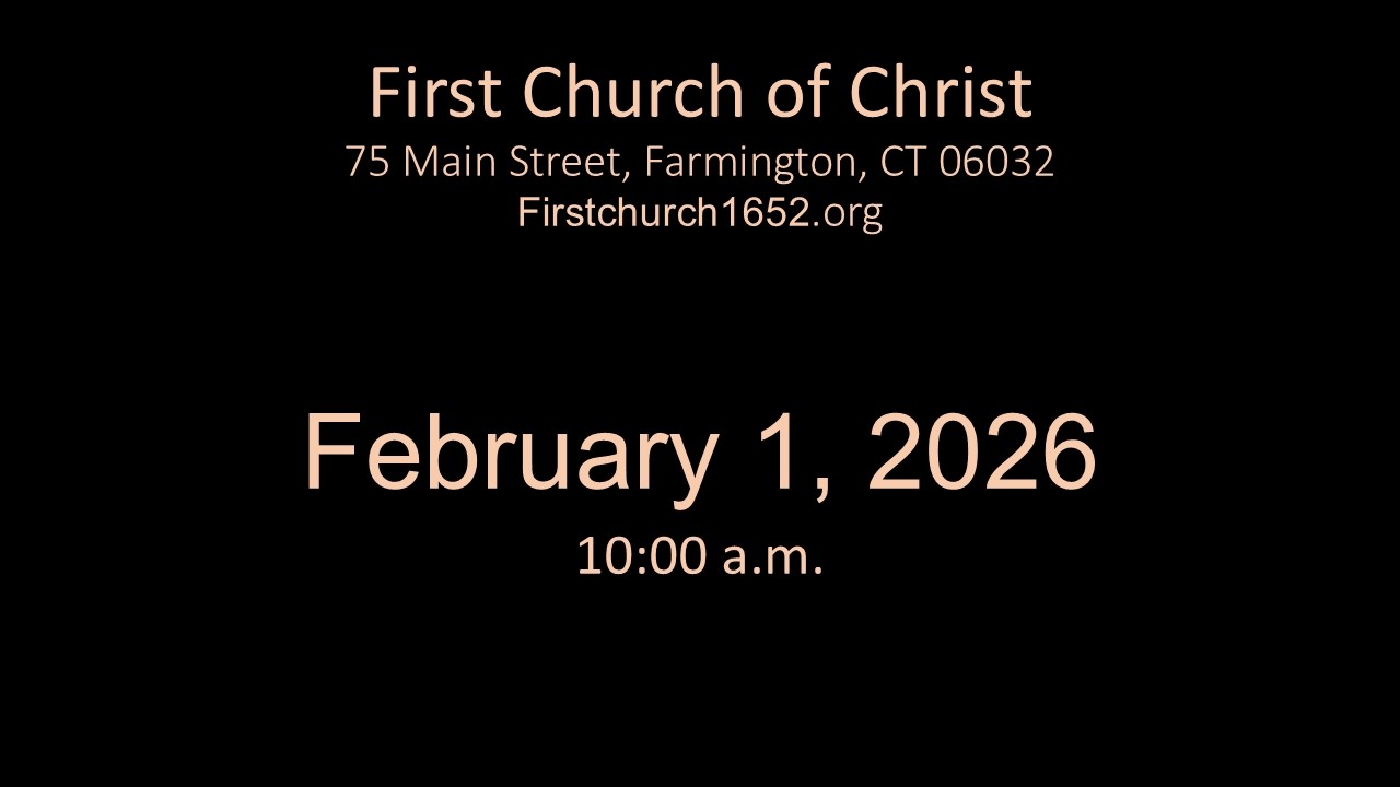 Sunday Worship Service: 2-1-2026