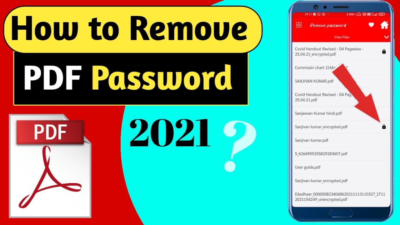 #UnlockPDF How to remove pdf password | Remove pdf password |