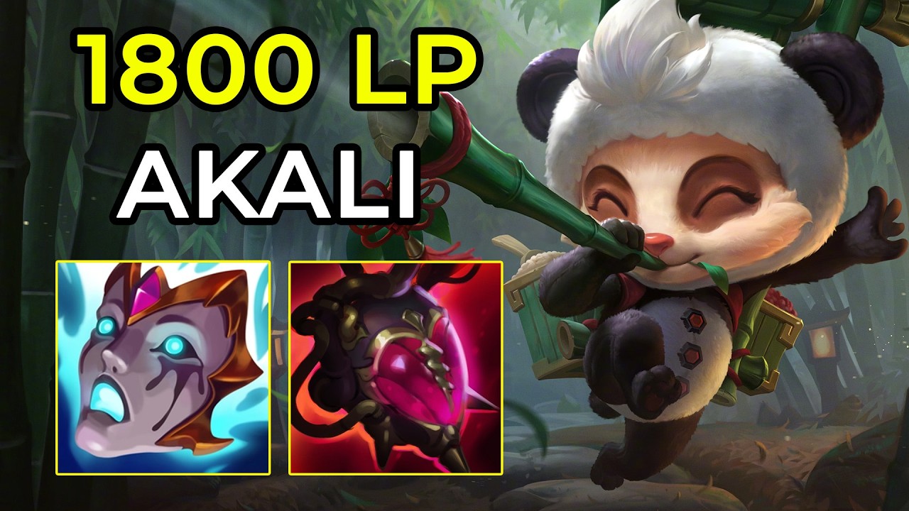 RANK 1 TEEMO VS 1800 LP AKALI