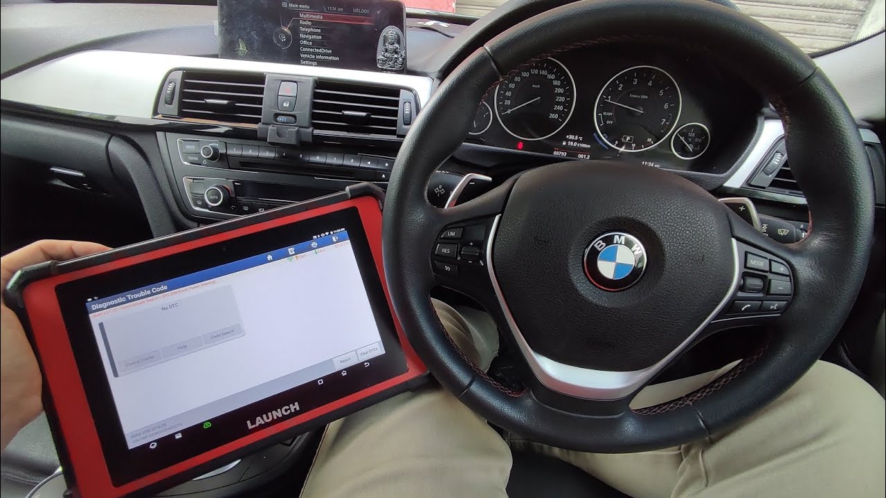 Кодирование электронного усилителя рулевого управления BMW F30 с помощью LAUNCH X431 PAD V link