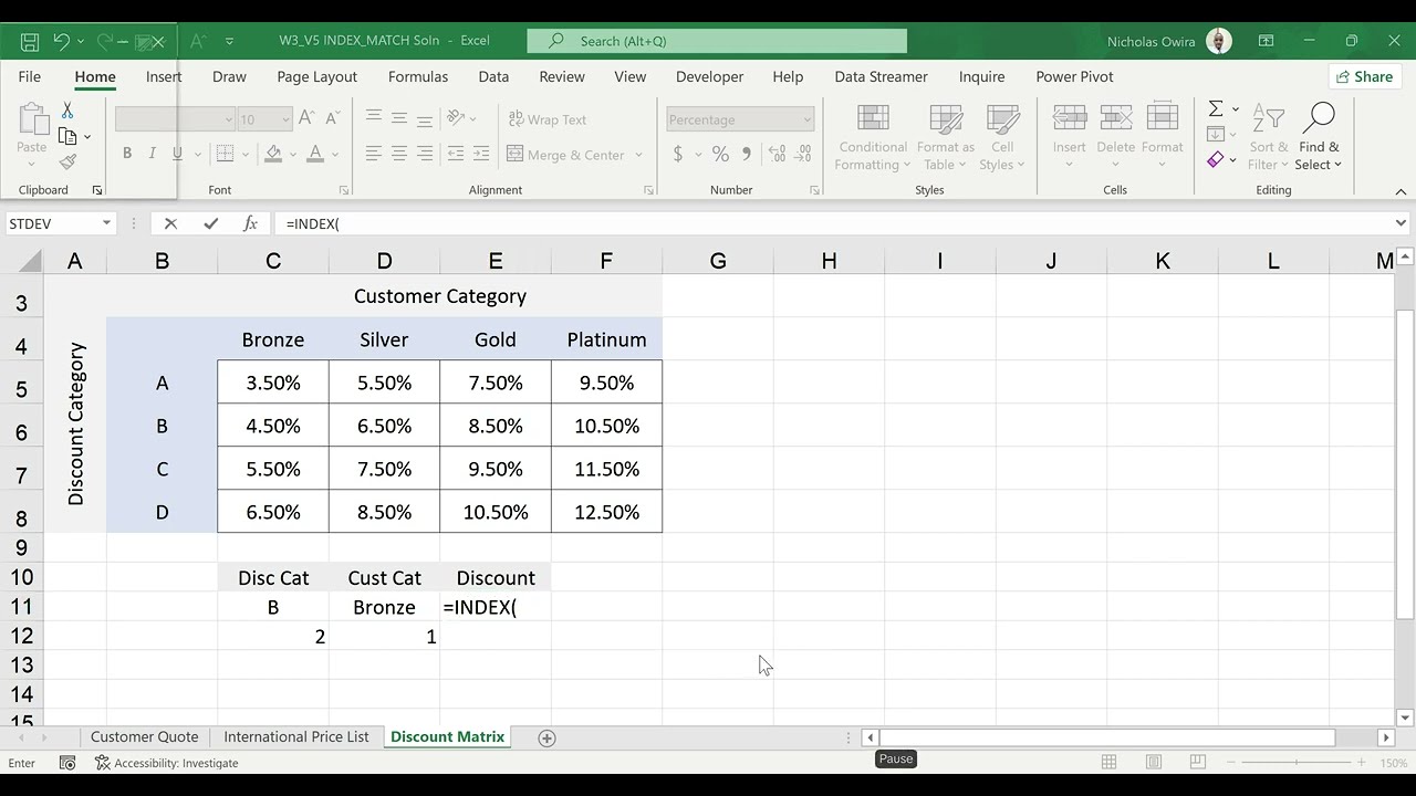 Advanced Excel Data Analysis:VLOOKUP+INDEX MATCH Full tutorial (23 minutes)